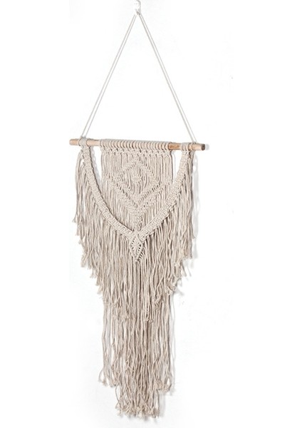 Makrome Duvar Asılı El Dokuma Sanatı Püsküllü Makrome Goblen - Boho Oturma Odası Yatak Odası Zemin Dekorasyonu (Yurt Dışından) fırsatları