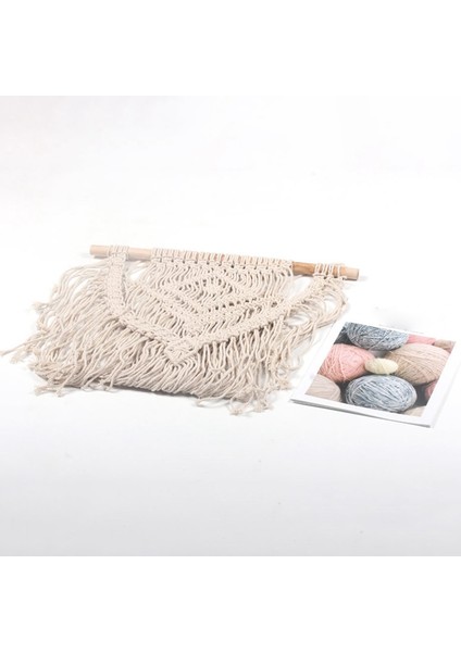 Makrome Duvar Asılı El Dokuma Sanatı Püsküllü Makrome Goblen - Boho Oturma Odası Yatak Odası Zemin Dekorasyonu (Yurt Dışından) indirimleri