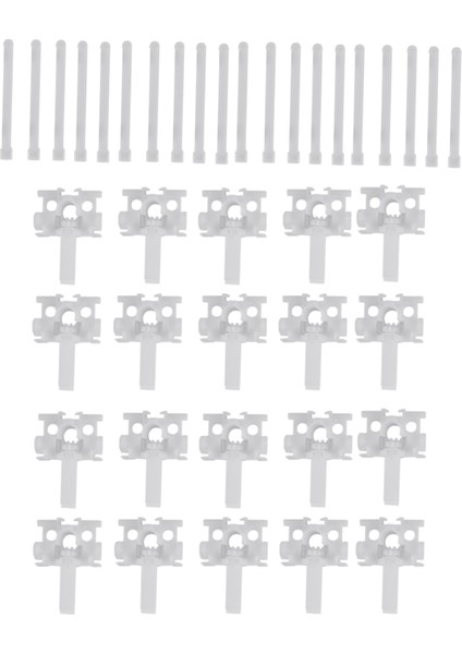 Dikey Perde Tamir Taşıyıcısı Köklü Dikey Panjur Tamir Takımı Beyaz Panjur Yedek Parçaları20 Adet (Yurt Dışından)