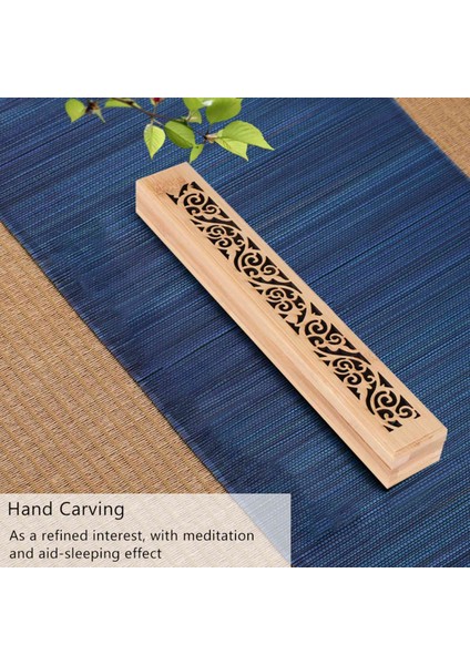 Bambu Tütsü Brülör El Oyma Içi Boş Çubuk Tütsü Plaka Tutucu Joss Sopa Kutusu Yalan Buhurdan Ev Dekor Oturma Odası Için (Yurt Dışından) modelleri