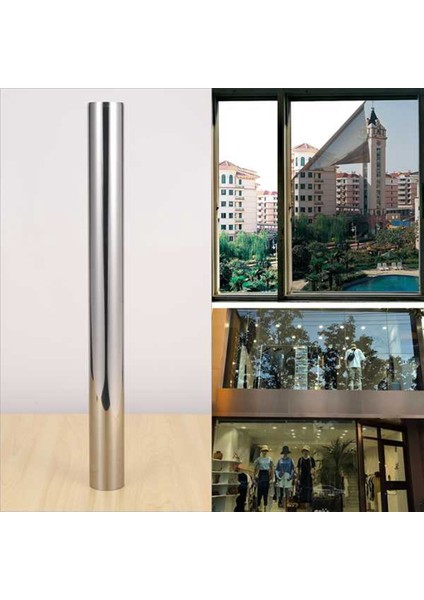 Tek Yönlü Ayna Cam Filmi Güneş Engelleyici Cam Çıkartması Isı Kontrolü Yansıtıcı Film Kendinden Yapışkanlı Cam Filmi 40X400 cm (Yurt Dışından) fiyatları