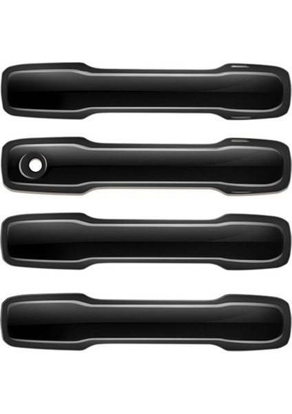 Toyota Tacoma 2024 Için Araba Kapı Kolu Kılıfı Araba Dış Kolu Kılıfı Trim Araba Iç Aksesuarları Parlak Siyah (Yurt Dışından)