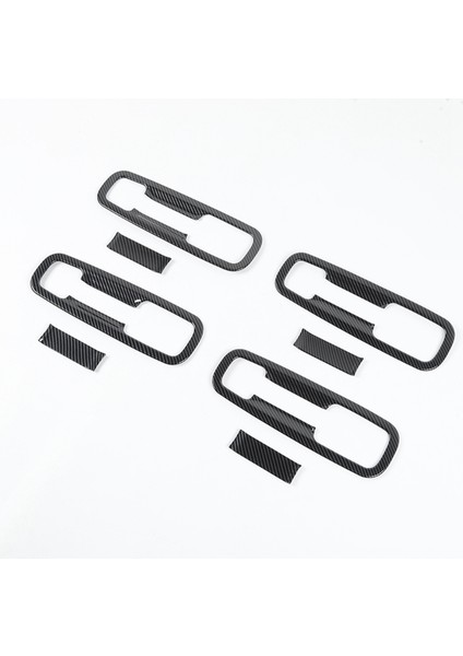 Araba Kapı Tutma Kolu Kase Dekorasyon Kapak Trim Çıkartmalar Dodge Ram 2018-2022 Dış Aksesuarlar, Abs Karbon Fiber (Yurt Dışından) indirimleri