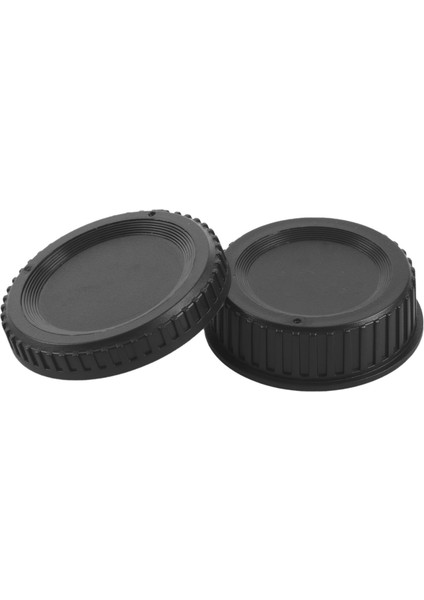 Siyah Plastik Kamera Gövde Kapağı + Nikon Dijital Slr Için Arka Lens Kapağı (Yurt Dışından)