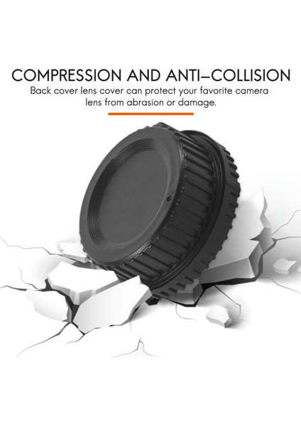 Siyah Plastik Kamera Gövde Kapağı + Nikon Dijital Slr Için Arka Lens Kapağı (Yurt Dışından) indirimleri