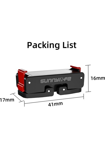 Sunnylıfe Hızlı Çıkarma Adaptörü Katlanabilir Manyetik Iki Pençe Adaptörü Aksiyon Kamera Aksesuarları Djı Osmo Action 5 Pro/4/3/2 (Yurt Dışından) fiyatları