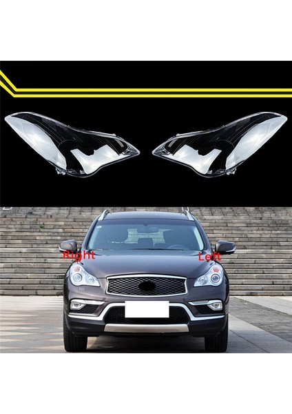 Infiniti QX50 EX25 EX35 08-15 Için Sol+Sağ Far Kapağı Lamba Muhafazası Kapağı Abajur Mercek Camı Far Kapağı (Yurt Dışından) fırsatları