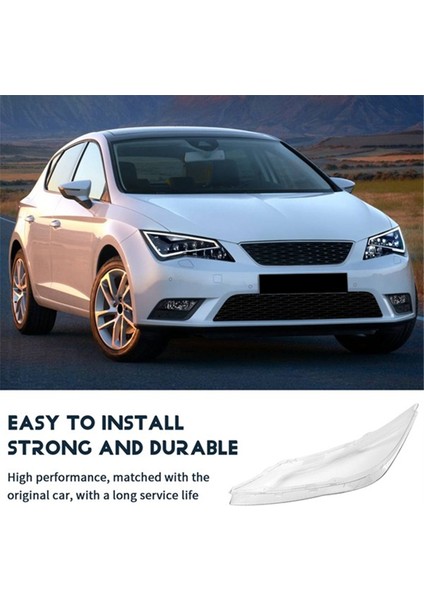 Seat Leon 2013-2018 Ön Sağ Için Araba Far Kapağı Mercek Far Kabuğu Abajur Şeffaf Abajur (Yurt Dışından) fiyatları