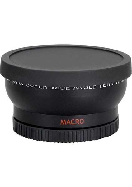 Canon Eos Rebel T6S,T6I,SL1,T5,T5I,T4I,T3,T3I,T1I,T2I,XSI,XS,XTI,XT,70D,60D,60DA Için Makro Yakın Çekim Eki ile 58MM Geniş Açı 0.45X Dönüştürücü Lens ,7d,5d,1d (Yurt Dışından)