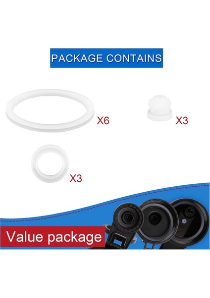 Drınco 14/18/22/32/40/64OZ Için 12 Adet Su Şişesi Contası Değişimi, Silikon Pipet Kapağı Havalandırma Deliği Contaları Ağızlık Contası (Yurt Dışından) modelleri