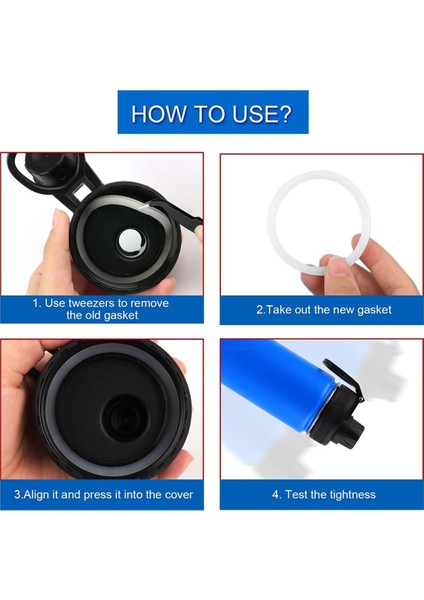 Drınco 14/18/22/32/40/64OZ Için 12 Adet Su Şişesi Contası Değişimi, Silikon Pipet Kapağı Havalandırma Deliği Contaları Ağızlık Contası (Yurt Dışından) indirimleri