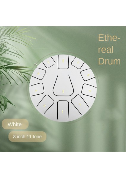 Inç Çelik Dil Davulu, 11 Notalı Tef, Davul Çubukları ve Parmak Penaları ile Meditasyonlar Için Tef Enstrümanı B (Yurt Dışından) modelleri