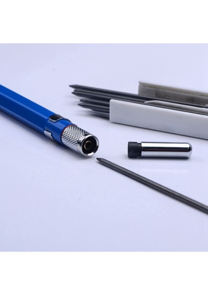 2.0mm Mekanik Kalem, 12 Parça Yedekli, Taslak Çizim, Marangozluk, Sanat, Eskiz Için Kurşun Kalem - Siyah (Yurt Dışından) indirimleri