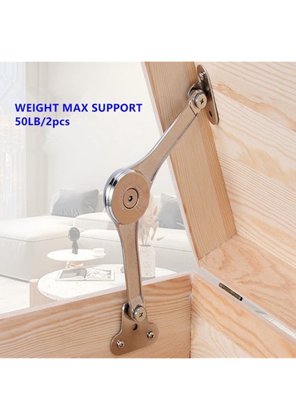 Adet Ağır Hizmet Tipi Kapak Menteşeleri Yumuşak Kapanma, Destek Menteşeleri Kapağı Açık Tutar, Dolaplar ve Mutfak Için Güvenli, Maksimum Destek 50 Lbs (Yurt Dışından) indirimleri