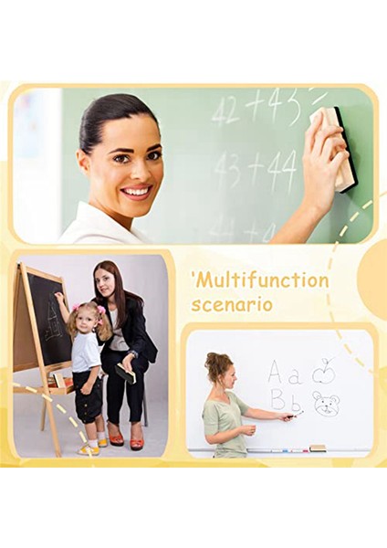 10'lu Paket Kara Tahta Silgisi, Yün Keçe Silgi, Tozsuz Ahşap Tebeşir Silgisi, Kara Tahta Silgisi Temizleyici Çocuklar ve Öğretmenler Için (Yurt Dışından) fırsatları