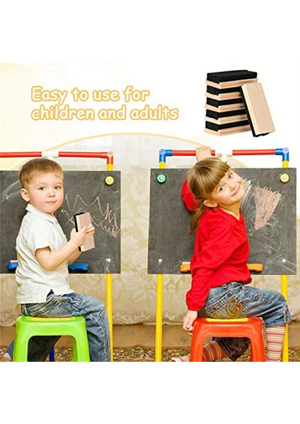 10'lu Paket Kara Tahta Silgisi, Yün Keçe Silgi, Tozsuz Ahşap Tebeşir Silgisi, Kara Tahta Silgisi Temizleyici Çocuklar ve Öğretmenler Için (Yurt Dışından) indirimleri