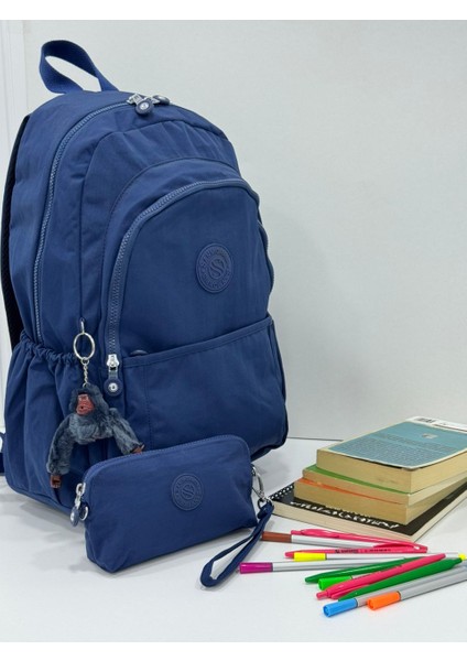 Krinkıl Model El Ve Çapraz Askılı Kartlık, Bozuk Para Bölmeli Kalemlik/Cüzdan Tipi Makyaj Çantası