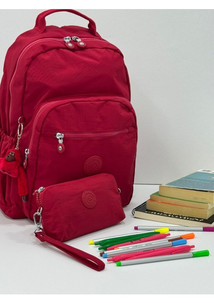 Krinkıl Model El Ve Çapraz Askılı Kartlık, Bozuk Para Bölmeli Kalemlik/Cüzdan Tipi Makyaj Çantası