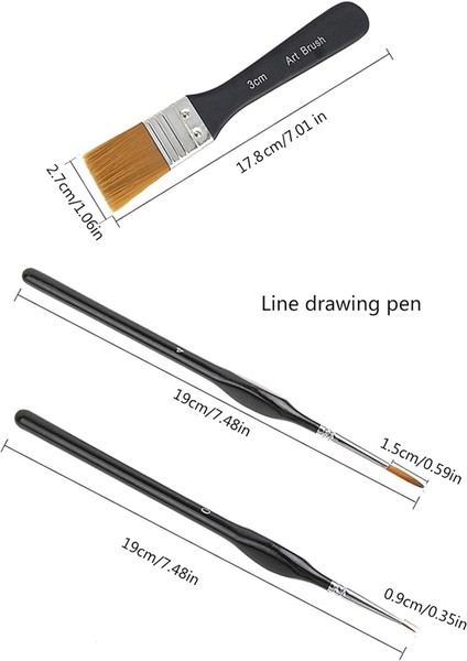 32 Adet Suluboya Boya Fırçası Şablon Fırçası Ince Kalem Fırçası Suluboya Guaj Yağlıboya Minyatürleri Için (Yurt Dışından) indirimleri