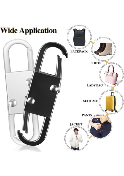 Fermuar Çekme Ucu Yedek Parçası, 10 Adet Çift Açılımlı Fermuar Klipsi, Hırsızlık Önleyici, Çıkarılabilir Metal Fermuar Çekme Ucu, 5 Renk (Yurt Dışından) fiyatları