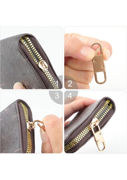 Fermuar Çekme Ucu Yedek Parçası, 10 Adet Çift Açılımlı Fermuar Klipsi, Hırsızlık Önleyici, Çıkarılabilir Metal Fermuar Çekme Ucu, 5 Renk (Yurt Dışından) fırsatları