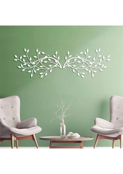Dal Yaprak Duvar Asılı Dekor Metal Demir Sanat Bitki Zeytin Yaprağı Heykeli Duvar Kolye Ev Arka Plan Süsleri Heykel C (Yurt Dışından) fırsatları