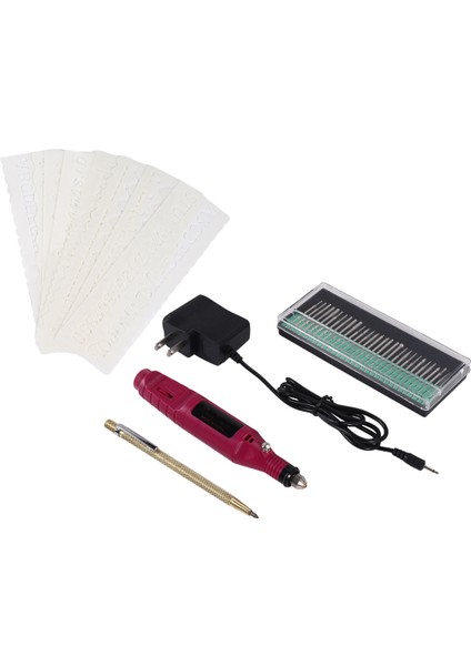 Elektrikli Mini Gravür Kalem Mini Kendin Yap Gravür Alet Seti Metal, Cam, Seramik, Plastik, Ahşap Takılar Için Çizici, Aşındırıcı, 30 Uç ve 8 Şablon (Abd Fişi) (Yurt Dışından) modelleri