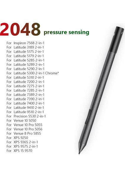 Dell Latitude 5285, 5289, 5290, 5300, 5310, 7200, 7210, 7285, 7389, 9410, 9510, Xps 9365, 9575 Için Stylus Pen PN557W Aktif Kalem (Yurt Dışından) fırsatları