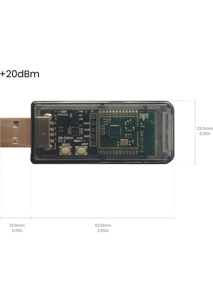 Zigbee 3.0 Silicon Labs Mini EFR32MG21 Evrensel Açık Hub Ağ Geçidi USB Dongle Çip Modülü Zha Ncp Openhab (Yurt Dışından) fırsatları