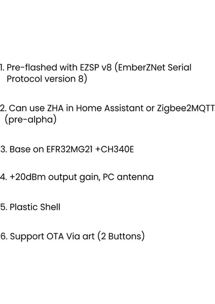 Zigbee 3.0 Silicon Labs Mini EFR32MG21 Evrensel Açık Hub Ağ Geçidi USB Dongle Çip Modülü Zha Ncp Openhab (Yurt Dışından) indirimleri