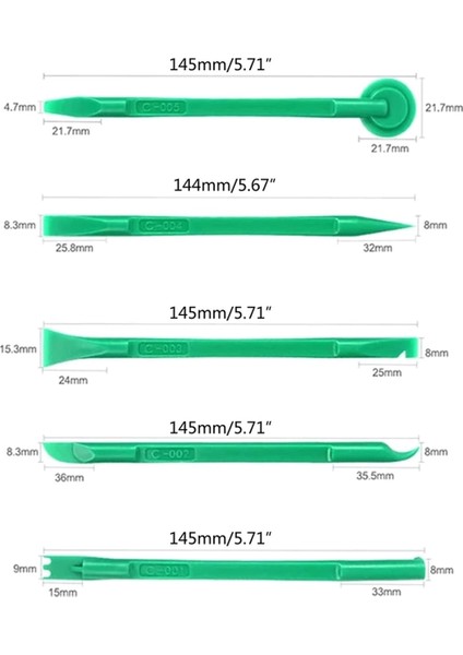 Cep Telefonu, Dizüstü Bilgisayar, Bilgisayar Montajı ve Sökümü Için 10'u 1 Arada Çift Başlı Plastik Kaldırma Açma Aleti Spudger Telefon Tamir Aleti (Yurt Dışından) fırsatları