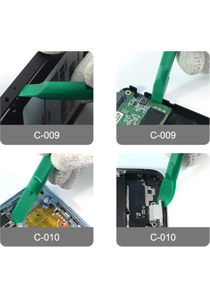 Cep Telefonu, Dizüstü Bilgisayar, Bilgisayar Montajı ve Sökümü Için 10'u 1 Arada Çift Başlı Plastik Kaldırma Açma Aleti Spudger Telefon Tamir Aleti (Yurt Dışından) indirimleri