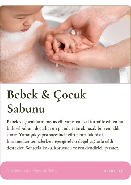 Bebek ve Çocuk Sabunu 4 Adet - Hassas Ciltler İçin Nemlendirici Sabun fiyatları
