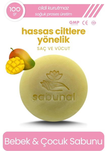 Bebek ve Çocuk Sabunu - Hassas Ciltler İçin Nemlendirici Sabun 100 gr
