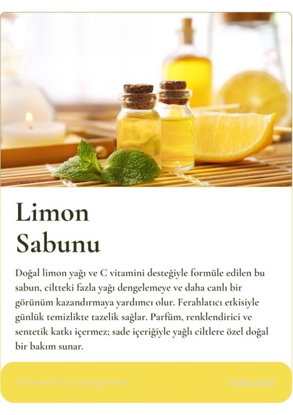 Limon Sabunu 4 Adet - C Vitaminli Sebum Dengeleyici Cilt Sabunu fiyatları