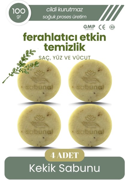 Kekik Sabunu 4 Adet - Saç ve Cilt Bakım Sabunu