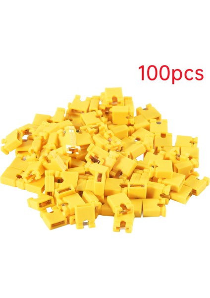 100 Adet 2,54 mm Jumper Kapağı Açık Tip Kısa Devre Kapağı Kısa Devre Bloğu Kısa Devre Kapağı Soket Pin Başlığı Bağlantı Bloğu, Sarı (Yurt Dışından) fırsatları