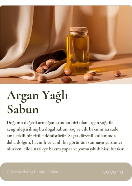 Argan Yağı Sabunu 3 Adet - Parlak ve Hacimli Saçlar İçin Doğal Sabun fiyatları
