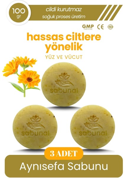 Aynısefa Sabunu 3 Adet - Hassas Ciltler İçin Bitkisel Sabun