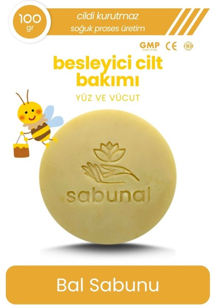 Bal Sabunu - Bitkisel Cilt Bakım Sabunu 100 gr