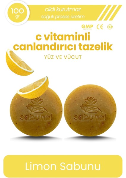Limon Sabunu 2 Adet - C Vitaminli Sebum Dengeleyici Cilt Sabunu