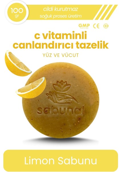 Limon Sabunu - C Vitaminli Sebum Dengeleyici Cilt Sabunu 100 gr