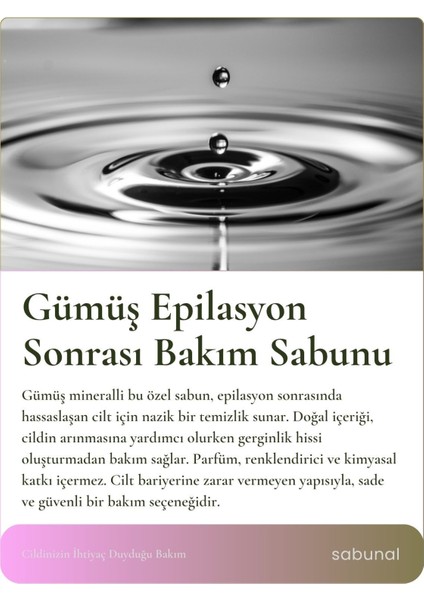 Gümüş Sabunu 4 Adet - Epilasyon Sonrası Sabun modelleri