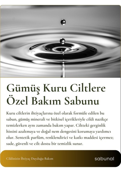 Gümüş Sabunu Kuru Ciltler İçin - Cilt Bakım Sabunu 100 gr modelleri