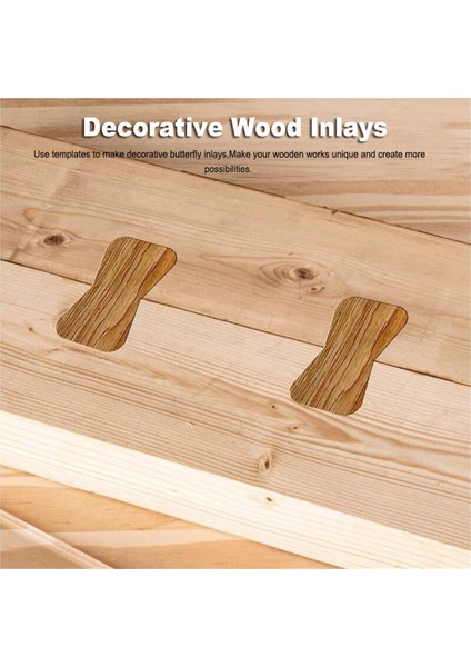 Profesyonel Kelebek Kakma Şablonu ve Freze Şablonları, Ahşap Işleme Için Şeffaf Ahşap Derz Işaretleme Cetvel Seti (Yurt Dışından) fiyatları