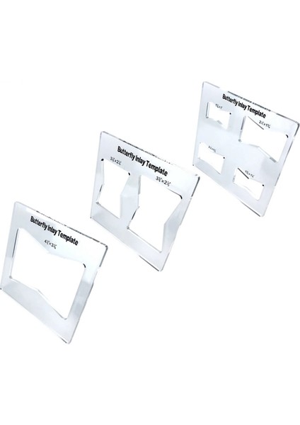 Profesyonel Kelebek Kakma Şablonu ve Freze Şablonları, Ahşap Işleme Için Şeffaf Ahşap Derz Işaretleme Cetvel Seti (Yurt Dışından) indirimleri