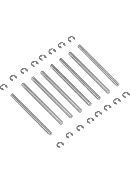 1/10 Traxxas Rustler Stampede Bandit Slash 2WD Nitro Slash Yükseltme Parçaları Için E-Klipsli 8 Adet 44 mm Süspansiyon Pimleri (Yurt Dışından)