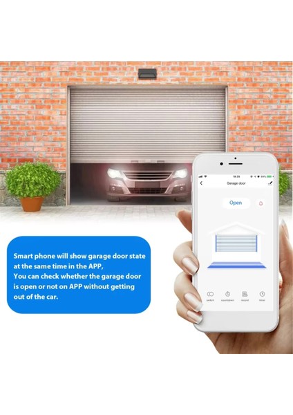 Ewelink Wifi Akıllı Garaj Kapısı Açma Anahtarı Garaj Kapısı Kontrol Cihazı App Uzaktan Kumanda Hub Gerektirmez (Yurt Dışından) modelleri