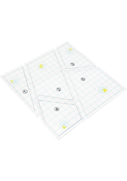 Parçalı Kapitone Şablon Seti Dikiş Makinesi Cetveli Kendin Yap El Yapımı Patchwork Kapitone Cetveli Kapitone Şablonları Kare Şablonlar (Yurt Dışından) fiyatları