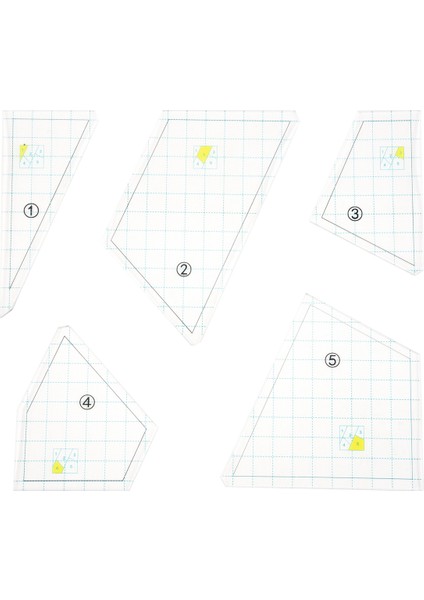 Parçalı Kapitone Şablon Seti Dikiş Makinesi Cetveli Kendin Yap El Yapımı Patchwork Kapitone Cetveli Kapitone Şablonları Kare Şablonlar (Yurt Dışından) modelleri